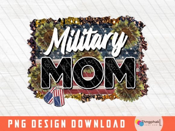 American Flag & Military Mom Graphics for T-Shirt Designs