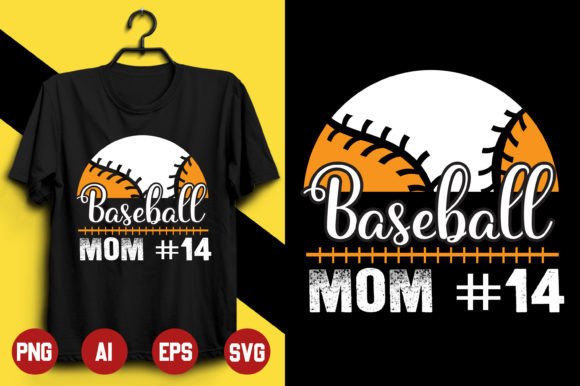 Baseball T-shirt Design -13: Graphics & Print Templates