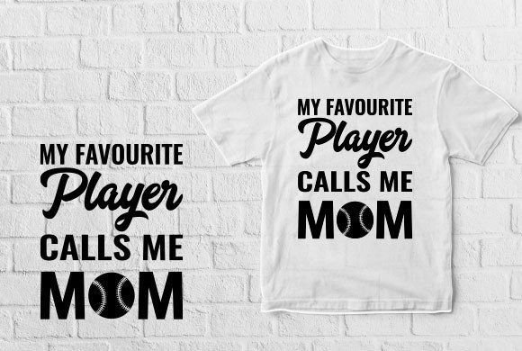 Calls Me Mom Baseball Design: Graphics & Print Templates