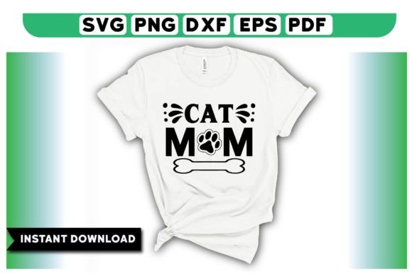 Cat Mom Graphics: Perfect T-Shirt Designs for Crafters