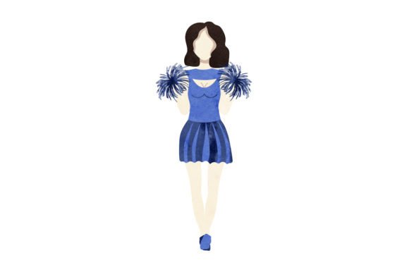 Cheerleader Mom - Watercolor Crafts