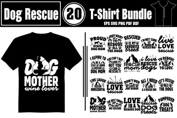 Dog Rescue Graphics for T-Shirt Designs & Branding