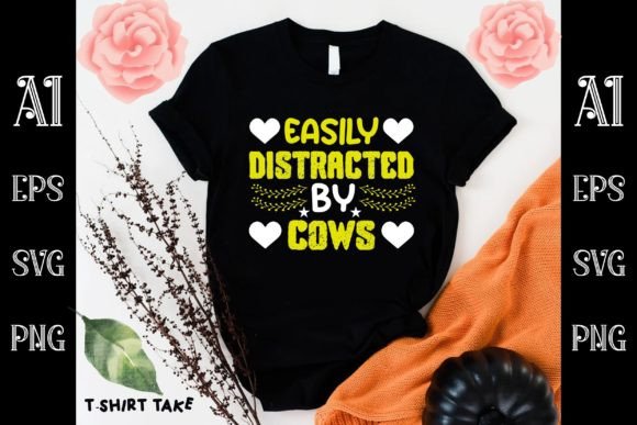 Easily Distracted by Cows Graphics