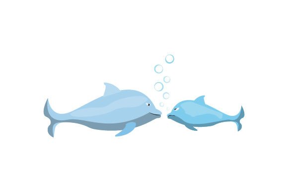 Grumpy Little Dolphin Being Angry at Mom Crafts