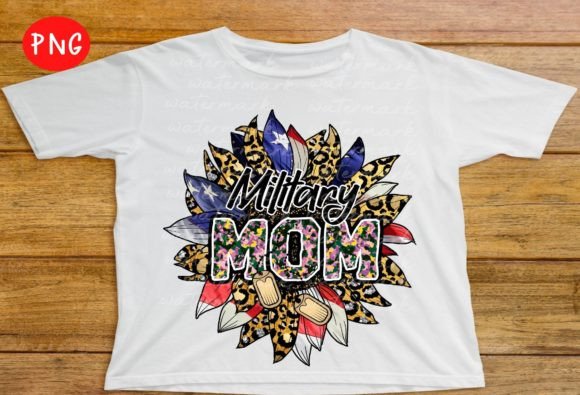 Military Mom PNG: Bold Graphics for T-Shirt Designs