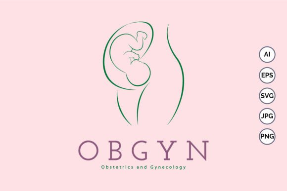 OBGYN Obstetrics and Gynecology Logo: Graphics for Logos