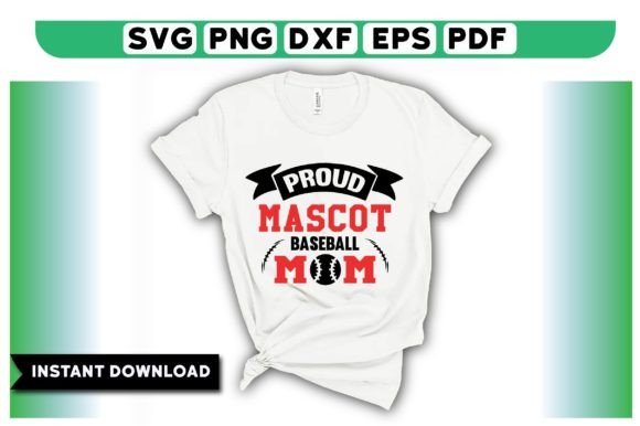 Proud Mascot Baseball Mom T-Shirt Graphics Review