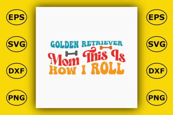 Retro Dog T-shirt Design: Golden Graphics for Tees